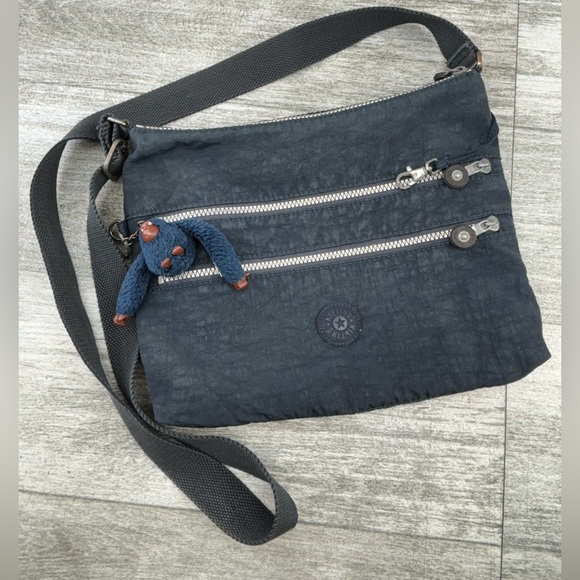 Kipling Alvar HB4061 Crossbody Bag Handbag Shoulder Bag 414 Monkey Blue Charm - Picture 5 of 16